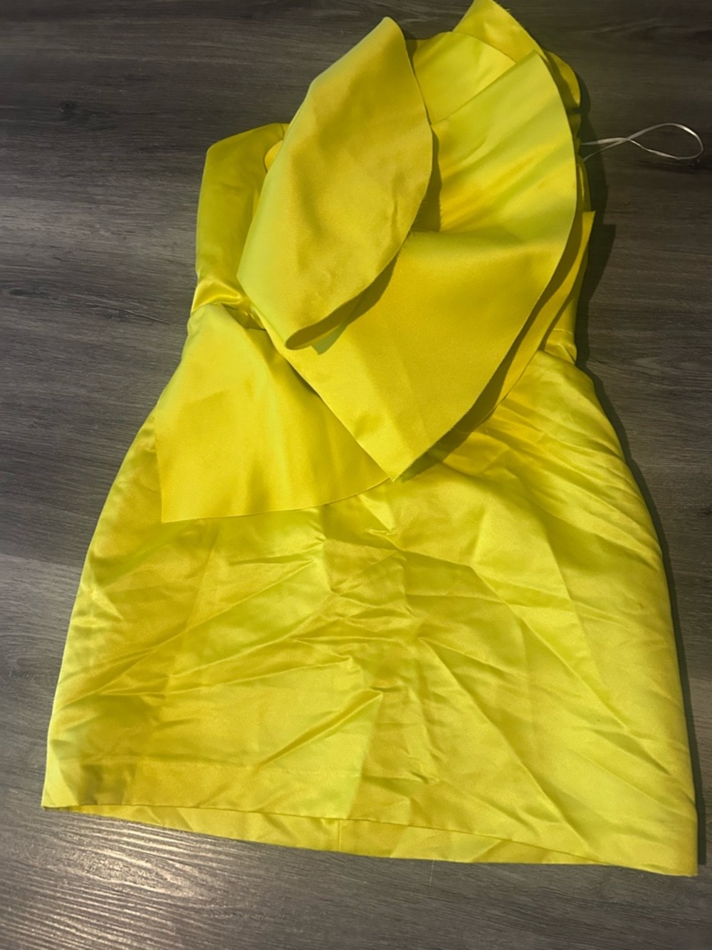 Zara Bright Yellow Ruffled Mini Dress